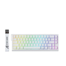 ATTACK SHARK X68HE Wired Rapid Trigger Keyboard Magnetic Switch - White Equal Height Line