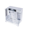Lian-Li O11 VISION-M Digital Computer Case, 9.2" IPS LCD Display, 1x 140mm Pre-Installed Fan, 360mm Radiator Support, 5 Expansion Slot, Removable Bottom Dust Tray, White | 011VMDW