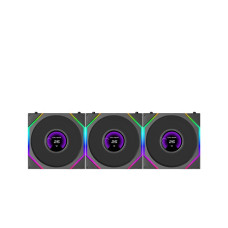 LIAN LI UNI FAN TL FLEX LCD 120MM REVERSE BLADE BLACK (3FANS)