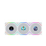 LIAN LI UNI FAN TL FLEX LCD 120MM REVERSE BLADE WHITE (3FANS)