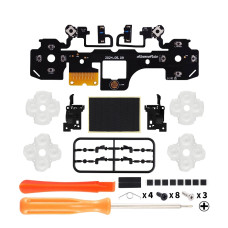 eXtremeRate Whole Clicky Kit for ps5 Controller BDM-030 Shoulder Face Dpad Buttons, Custom Micro Switch Clicky Kit Mouse Click, Light Kit