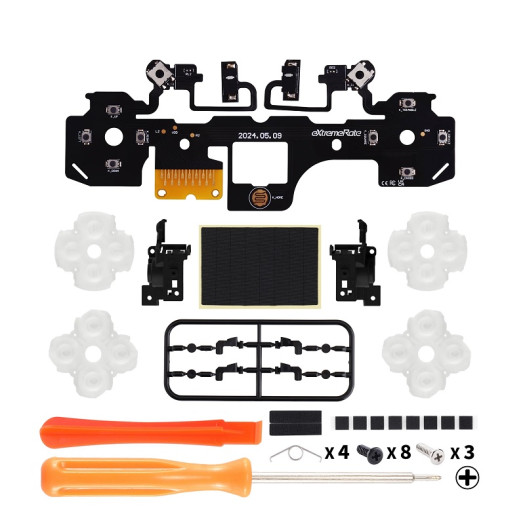eXtremeRate Whole Clicky Kit for ps5 Controller BDM-030 Shoulder Face Dpad Buttons, Custom Micro Switch Clicky Kit Mouse Click, Strong Version