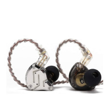Linsoul KZ ZS10 Pro, 4BA+1DD 5 Driver in Ear Monitor, HiFi Wired Earbuds, Gaming Earbuds, Hybrid IEM Earphones with Stainless Steel Faceplate, Detachable Cable for Musician(Without Mic,Black)