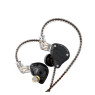 Linsoul KZ ZS10 Pro, 4BA+1DD 5 Driver in Ear Monitor, HiFi Wired Earbuds, Gaming Earbuds, Hybrid IEM Earphones with Stainless Steel Faceplate, Detachable Cable for Musician(With Mic,Stone Black)
