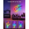 Govee Neon LED Lights 5M, RGBIC LED Strip Wall Light DIY with WiFi App Control, Works with Alexa, Multi-Coloured Neon Light for Bedroom, Wall, Gaming - ‎H61A2