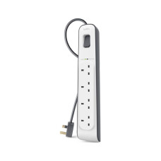 Belkin 4-outlet Surge Protection Strip with 2M Power Cord, BL-SRG-4OT-2M-UK