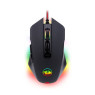 Redragon M715-RGB Gaming Mouse LED Backlit Wired MMO, Ergonomic High-Precision Programmable with 7 RGB Backlight Modes up to 10000 DPI User Adjustable for PC Computer