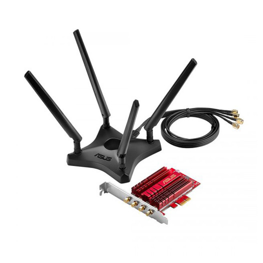 ASUS PCE-AC88 AC3100 4×4 802.11AC PCIe Adapter adapter and power inverter