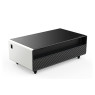 YMDA Smart Table with Fridge/Digital Music Player/USB Port for Living Room (110-230V), White/black, 129.5 X 70.5 X 46 CM - TB-135