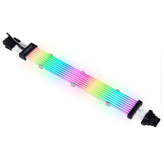 Lian Li Strimer Plus V2 12+4 To 12+4 Pin Add-RGB Cable, Unlock Your Imagination, Compatible with L-Connect, 8 Light Guides, 320mm Cable Length | G89.PW16-8PV2.00