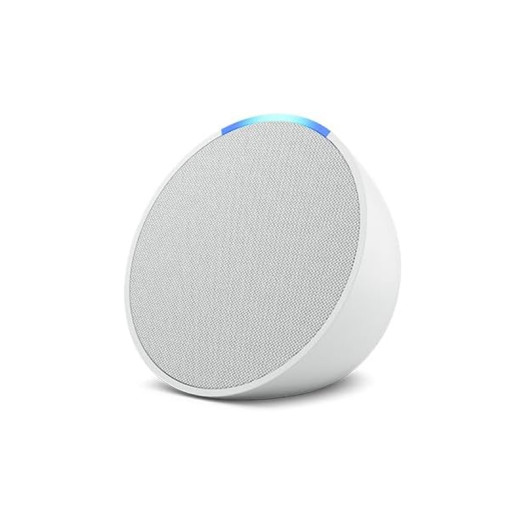 Echo Pop | Full sound compact smart speaker with Alexa | Glacier White