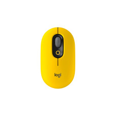 Logitech POP Mouse, Wireless Mouse with Customizable Emojis, SilentTouch Technology, Precision/Speed Scroll, Compact Design, Bluetooth, Multi-Device, OS Compatible - Blast Yellow