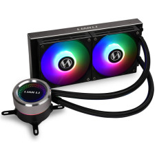 Lian Li Galahad 240 AIO ARGB Liquid CPU Cooler, 240mm Radiator, 4-PIN Fan Power Connector, Aluminum Housing – Black 