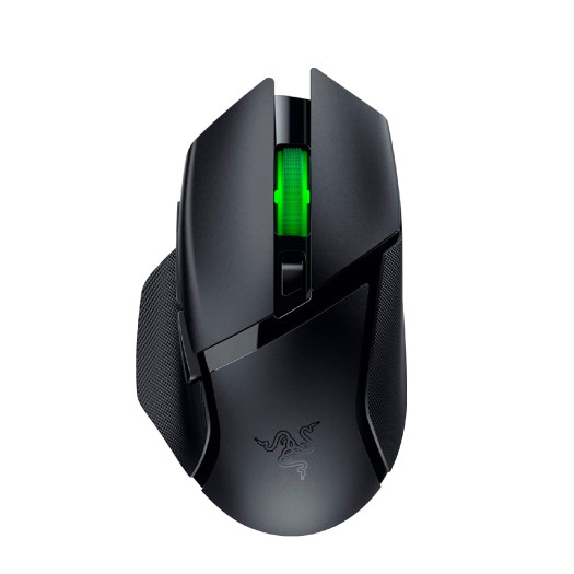 Razer Basilisk V3 X HyperSpeed Customizable Wireless Gaming Mouse: Mechanical Switches Gen-2-5G Advanced 18K Optical Sensor - Chroma RGB - 9 Programmable Controls - 535 Hr Battery - Classic Black