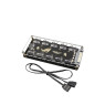 5V 3Pin ARGB RGBW Cable for Motherboard RGB 10 in 1 Hub Splitter 52cm SATA Power Extension Cable Adapter LED Strip Light PC RGB for Fan Cooler