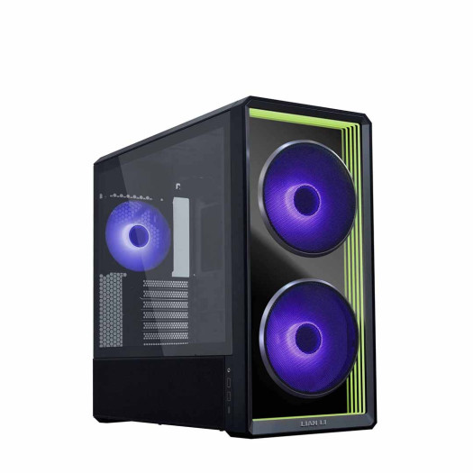 Lian-Li LANCOOL 217 INF Mid-Tower PC Case, 2x Pre-Installed Fans, E-ATX/EEB Support, 380mm GPU Clearance, 360mm Radiator Top, Dual PSU Mount, Black | LAN217INFX