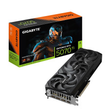 GIGABYTE GeForce RTX 5070 Ti WINDFORCE OC SFF 16G Graphics Card, 16GB 256-bit GDDR7, PCIe 5.0, WINDFORCE Cooling System, GV-N507TWF3OC-16GD Video Card