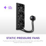 NZXT Kraken Plus 360 - AIO CPU Liquid Cooler - 360mm Radiator - 3 x F120P Fans - Adjustable 1.54" Square LCD - AMD® AM5, AM4 - Intel® LGA 1851/1700, 1200/115X - Black