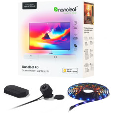 Nanoleaf 4D - TV LED Backlight with Camera, TV Backlight Sync to Screen, Smart Addressable Gradient Lightstrip Kit, App & Voice Control, Trimmable for Home Decor & Gaming (Up to 85" TVs and Monitors)