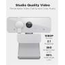 Lenovo HD 1080p Webcam (300 FHD) - Monitor Camera with 95° Wide Angle, 360° Rotation Pan & Tilt, Dual Microphones – Attachable Desktop Cam with Privacy Shutter for Remote Work, Streaming & Gaming