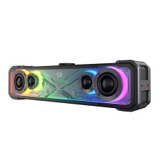 Redragon GS817 RGB Desktop Soundbar, 2.0 Channel Stereo Speakers for Desktop w/Massive 30W Max Power, Touch-Control, Wireless 5.3 & 3.5mm AUX Inputs, Black