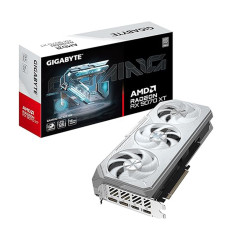 GIGABYTE Radeon™ RX 9070 XT Gaming OC ICE 16G Graphics Card (16GB GDDR6, 256-bit, PCIe 5.0, HDMI/DP 2.1, 2.7 Slot, Hawk Fan, Server-Grade Thermal Gel, Reinforced Structure)