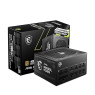 MSI MAG A850GL PCIE5, Fully Modular Compact Gaming 850W Power Supply, 80+ Gold, ATX 3.1 & PCIe 5.1 Ready, Native Dual-color 12V-2x6 cable