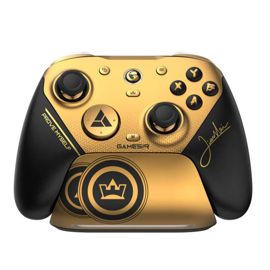 GameSir G7 Pro 8K PC Champion Edition Wireless & Wired Controller for PC, 8000Hz Polling Rate, Mag-Res TMR Sticks Gen-2, Hall Effect Triggers, 3.5mm Audio Jack, Gold | G7-PRO-8K-Champion-Ed