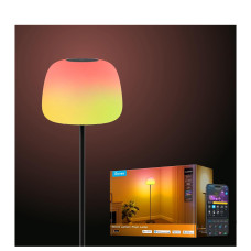 Govee Lantern Floor Lamp, Halo Gradient RGBIC Smart Corner Lamp for Bedroom | LuminBlend+, 1000K-10000K, Matter Compatible, 100+ Scene Modes, Music Sync, 1400lm, Modern Floor Lamps for Living Room, Black | H1630