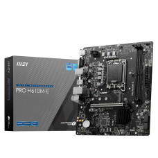 MSI PRO H610M-E DDR4 Intel H610 LGA 1700 DDR4 64GB Micro ATX Motherboard
