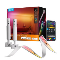 Govee RGBWWIC Strip Light with Skyline Kit 6M/19.7ft, Smart Control, APP, WiFi | Work with Alexa, Google Assistant, Matter and Smarthings, DIY Color Changing Light Strip, LED Lights for Bedroom H61B9