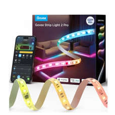 Govee RGBIC Strip Light 2 Pro with Matter, 32.8ft Wi-Fi LED Lights for Bedroom, Cabinet, Party, TV and Gaming Desk, Smart Led Strip Lights H61F6