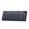 Redragon UCAL K673SP-PRO Wireless Gaming Keyboard, 75% Layout, Tri-Mode, Side-Printed Keycaps, Gasket Mount, Mint Mambo Switches, Control Knob, Black/Gray | K673SP-RGB-PRO