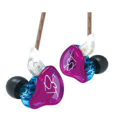 Yinyoo HiFi Headset KZ ZST Colorful Hybrid Banlance Armature with Dynamic in-Ear Earphone Stereo Headphone Earbuds (No mic, Purple)