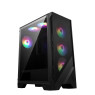 MSI MAG Forge 120A Airflow Mid-Tower PC Case - ATX Capacity, RTX 40 GPU Support, Car RGB Fan, Magnetic Dust Filter, Tempered Glass, USB 3.2 Generation 1 Type-A