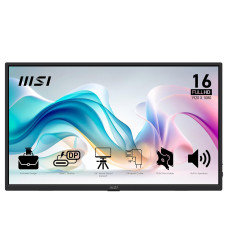 MSI Pro MP165 E6 Ultra Slim & Light Portable Monitor,15.6" FHD IPS 1080p, USB Type-C, HDMI, Built-in Speakers, Tripod Mount Support, Perfect for PC, Mac, PS5, PS4, Xbox, Mobile, Metal Gray