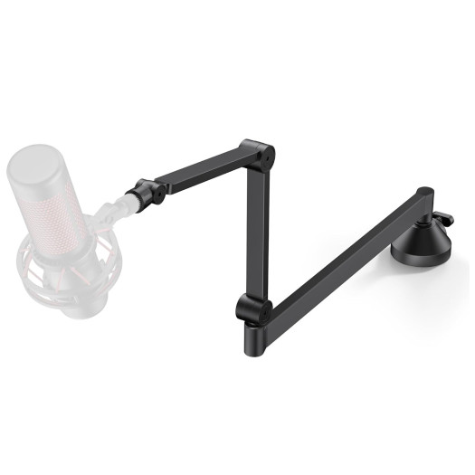 InnoGear Low Profile Mic Arm, 360° Rotatable Microphone Arm Stand Foldable Desk Mic Boom Arm with 3/8" to 5/8" Adapter for Fifine AM8 K669B Blue Yeti HyperX QuadCast and Other Mics.MS153