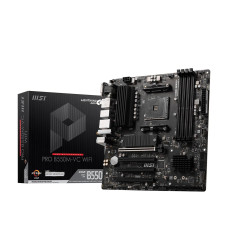 MSI PRO B550M-VC WiFi ProSeries Motherboard (AMD Ryzen 5000 Series, AM4, DDR4, PCIe 4.0, SATA 6Gb/s, M.2, USB 3.2 Gen 2, HDMI/DP, Wi-Fi 6E, Bluetooth 5.2, mATX)