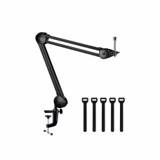 InnoGear Microphone Arm Stand, Heavy Duty Mic Arm Microphone Stand Suspension Scissor Boom Stands with Mic Clip and Cable Ties for Blue Yeti Snowball and Blue Yeti Nano MU028