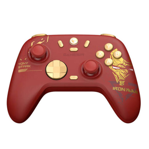 GameSir Nova 2 Lite Iron Man Edition Wireless PC Controller, Hall Effect Joysticks & Triggers, 2.4G & Wired 1000Hz Polling Rate, Remappable Buttons, Compatible w/ PC/Switch/Steam/Android, Red | NV2LT