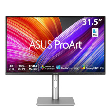ASUS ProArt Display 32” (31.5" viewable) Professional Monitor (PA329CRV) - IPS, 4K UHD (3840 x 2160), 98% DCI-P3, Color Accuracy ΔE < 2, Calman Verified, USB-C PD 96W, Daisy-Chain, VESA DisplayHDR400