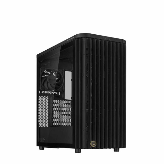  ASUS ProArt PA401 Wood Edition Computer Case, Tempered Glass Panel, 2x 160mm & 1x 120mm Pre-Installed Fans, Up to 240mm Radiator & 5x Fan Support, Removable Dust Filters, Black | 90DC00M0-B39000