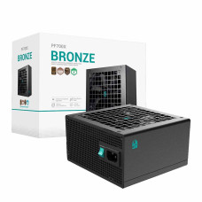 DeepCool PF700X Non-Modular Power Supply, 700W Power, ATX12V V2.52, 80 PLUS Bronze Efficiency, 120mm Longlife HYB Fan, Taiwanese + Japanese Electrolytic Capacitors, Black | R-PF700X-HD0B-JGUK