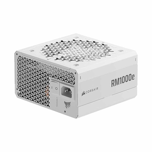 CORSAIR RM1000e ATX 3.1 PCIe 5.1 Ready Fully Modular 1000W Power Supply – 12V-2x6 Cable Included, Cybenetics Gold Efficiency, 105°C-Rated Capacitors, Modern Standby Mode – White