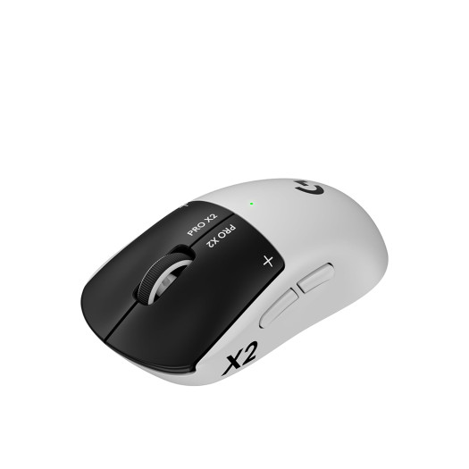 Logitech G PRO X2 SUPERSTRIKE Wireless Gaming Mouse: Customizable Rapid Trigger Magnetic Analog Switches, Adjustable Click Haptics, 61g Ultra Lightweight, USB-C, <8K Polling, for PC/Mac - Black/White