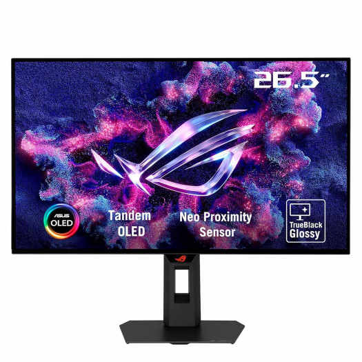 ASUS Rog Strix 27" 1440P Gaming Monitor (XG27AQWMG), QHD, TrueBlack Glossy Tandem OLED, 280Hz, 0.03ms, Neo Proximity Sensor, DisplayHDR True Black 500, 99% DCI-P3, DisplayWidget