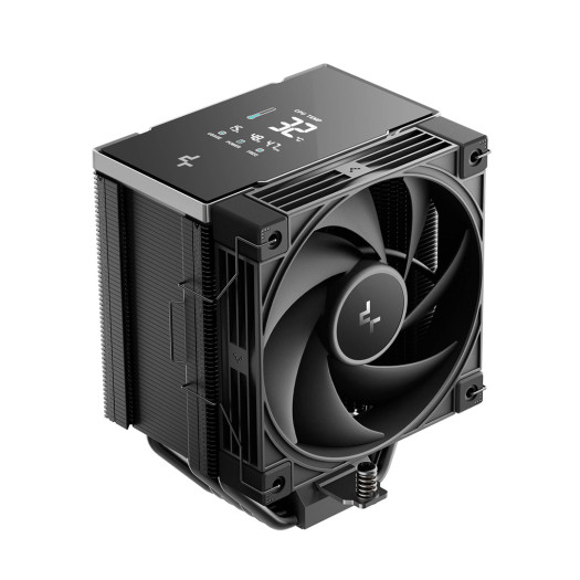 DeepCool AK700 DIGITAL NYX CPU Cooler, 120mm Pre-Installed Fan, 7x 6mm Heatpipes, 2700 RPM Fan Speed, 77.23 CFM Airflow, 4-Pole Motor, Black | R-AK700-BKNNMN-GJD-1