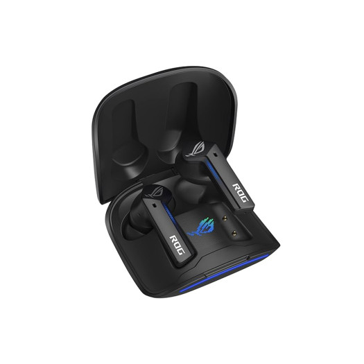 ASUS ROG Cetra True Wireless Gaming Earbuds – Bluetooth, Low-Latency, ANC Noise Cancelling, Touch Control, IPX4 Water Resistant, 27Hr Battery, Wireless Charging, for PC, Mobile, Switch, Ally/X - Black