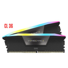 CORSAIR Vengeance RGB 32GB (2 x 16GB) 288-Pin PC RAM DDR5 6000 CL36 (PC5 48000) Desktop Memory Model CMH32GX5M2E6000C36