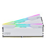 KLEVV CRAS V RGB DDR5 64GB (2x32GB) 6400MHz CL32 SK Hynix A-Die 1.35V Gaming Desktop Ram Memory XMP 3.0 / AMD Expo Ready - White (KD5BGUA80-64A320J